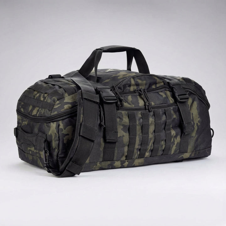 Durable Fortivoy tactical duffel bag, waterproof & spacious for travel and gym use.