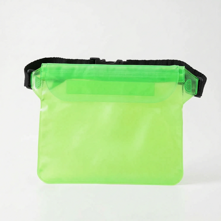 Unisex waterproof clear fanny pack; essential for beach, boating, and protecting electronics outdoors.