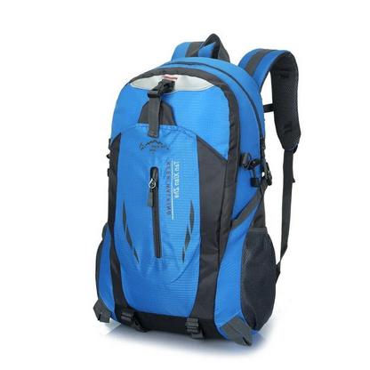 Spacious unisex waterproof travel backpack. Durable nylon dry bag ideal for hiking, camping & commute storage.