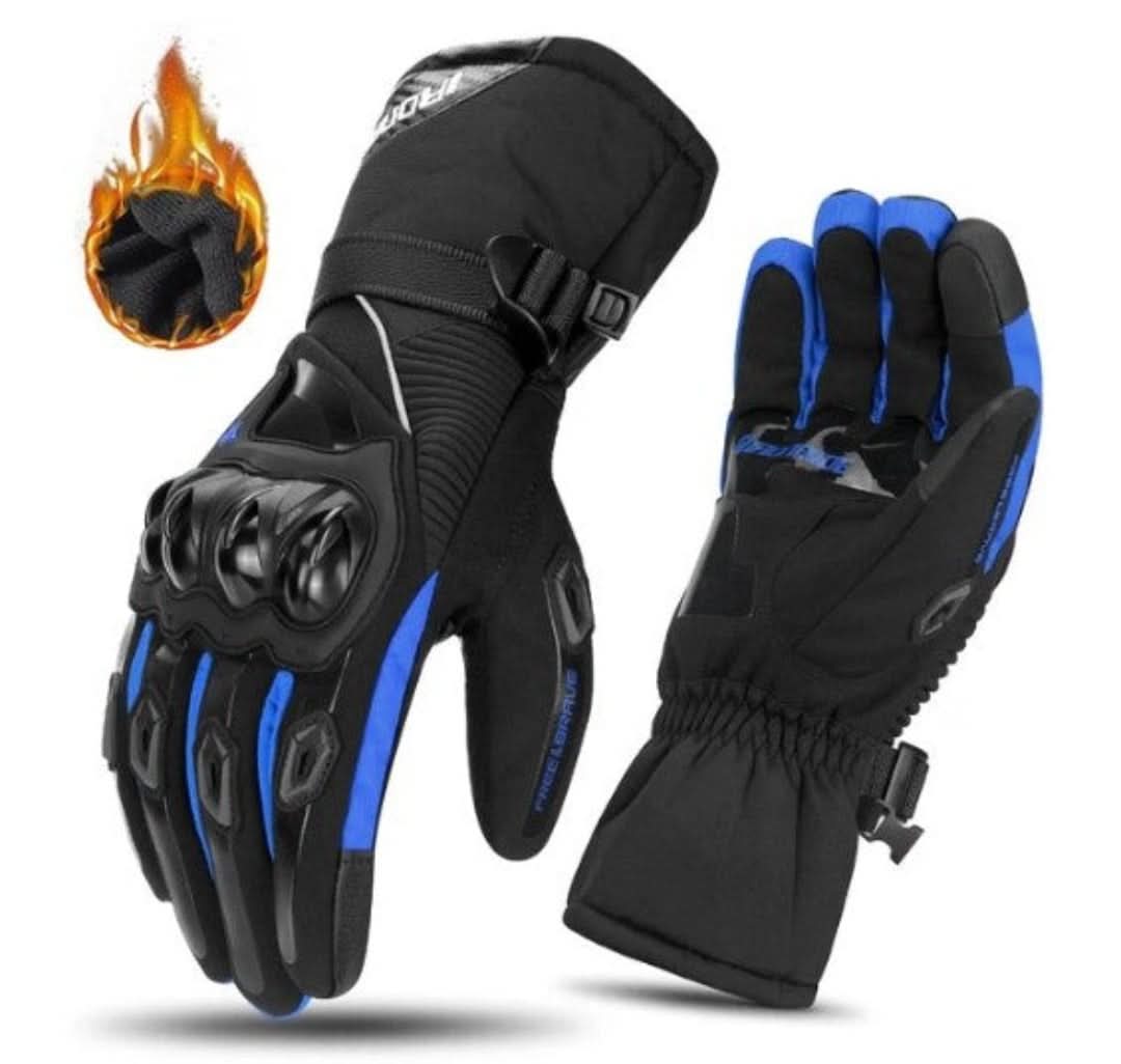Biker-approved waterproof winter gloves. Offers superior warmth and protection for cold weather motorcycle rides.