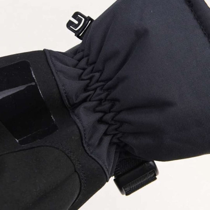Durable waterproof winter motorcycle gloves. Keeps hands warm & dry during cold weather rides. Essential biker gear.