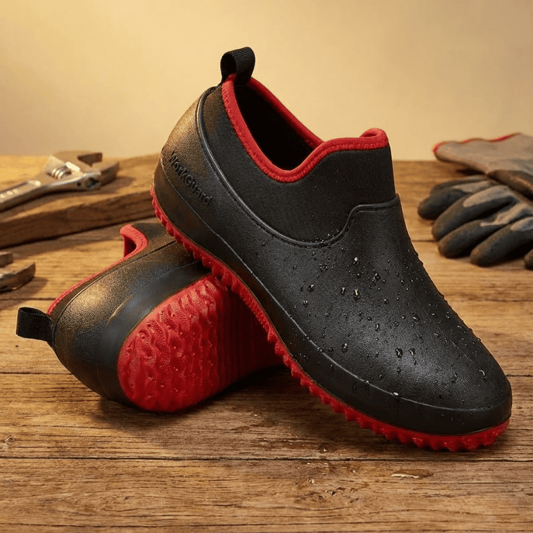Unisex waterproof work shoes with slip-resistant soles for secure grip and all-day comfort.