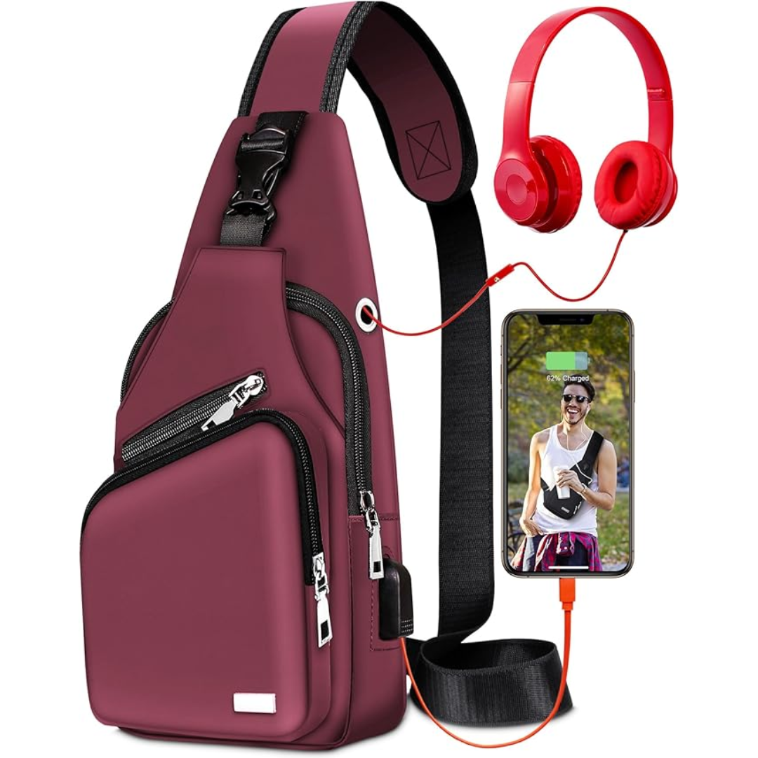 Compact WaveSling travel sling bag, perfect for outdoor adventures & daily commutes.