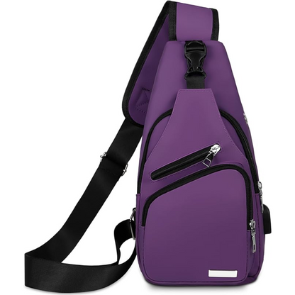 Waterproof WaveSling chest bag featuring multiple compartments for organized storage.