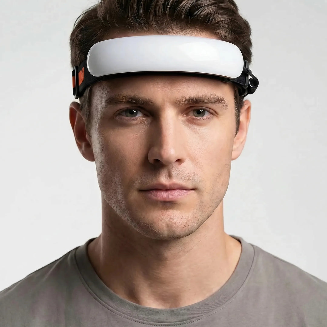 Versatile rechargeable wide-beam COB LED headlamp for hands-free lighting during camping, hiking, and emergencies.