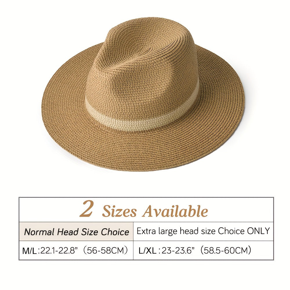 Trendy unisex summer hat, wide brim for sun-drenched style and protection.