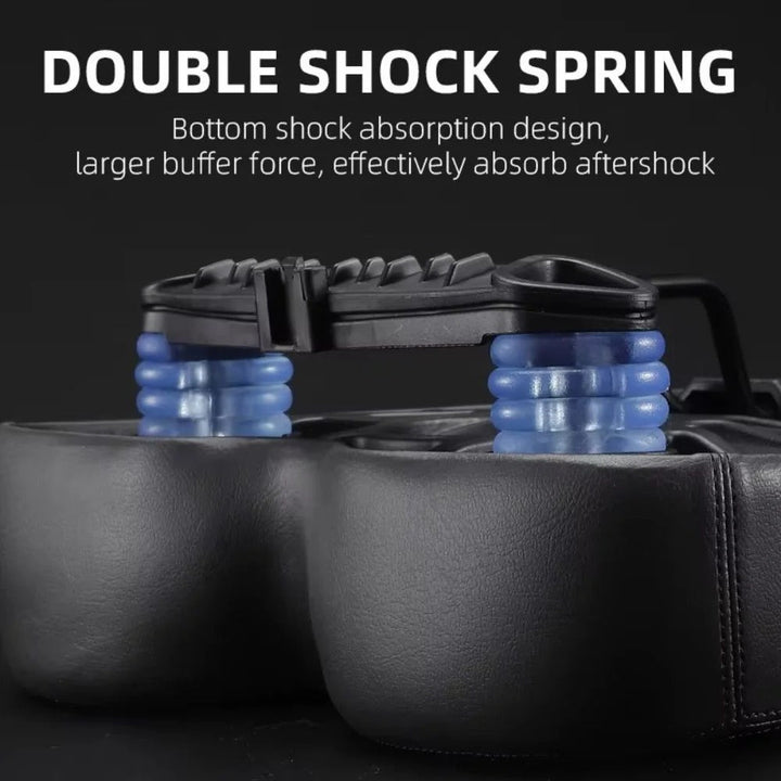 Universal fit wide bike saddle, waterproof & shock-absorbing for road & mountain biking.