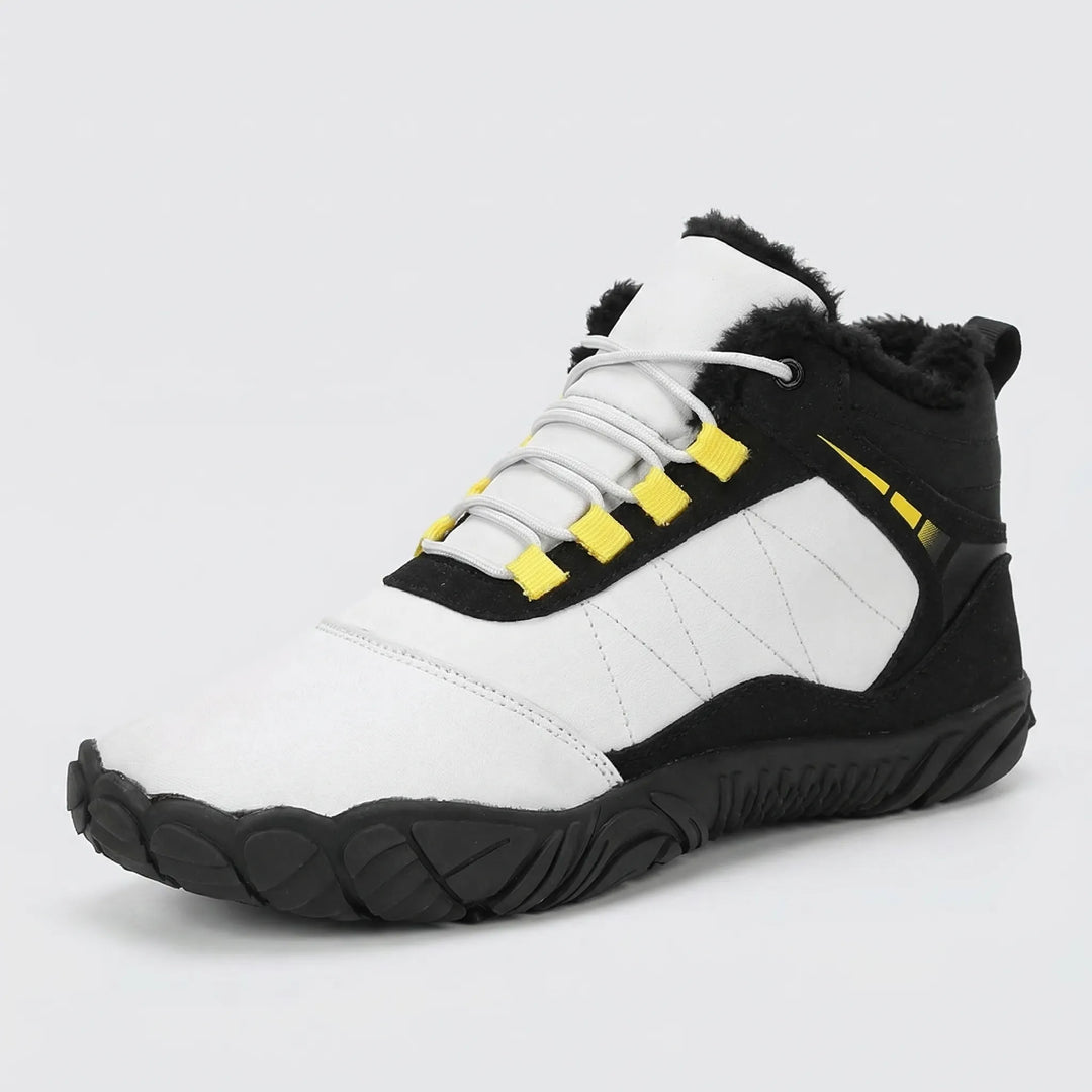Warm, slip-resistant snow boots for men & women. Wide toe box and flexible sole for a natural barefoot feel.