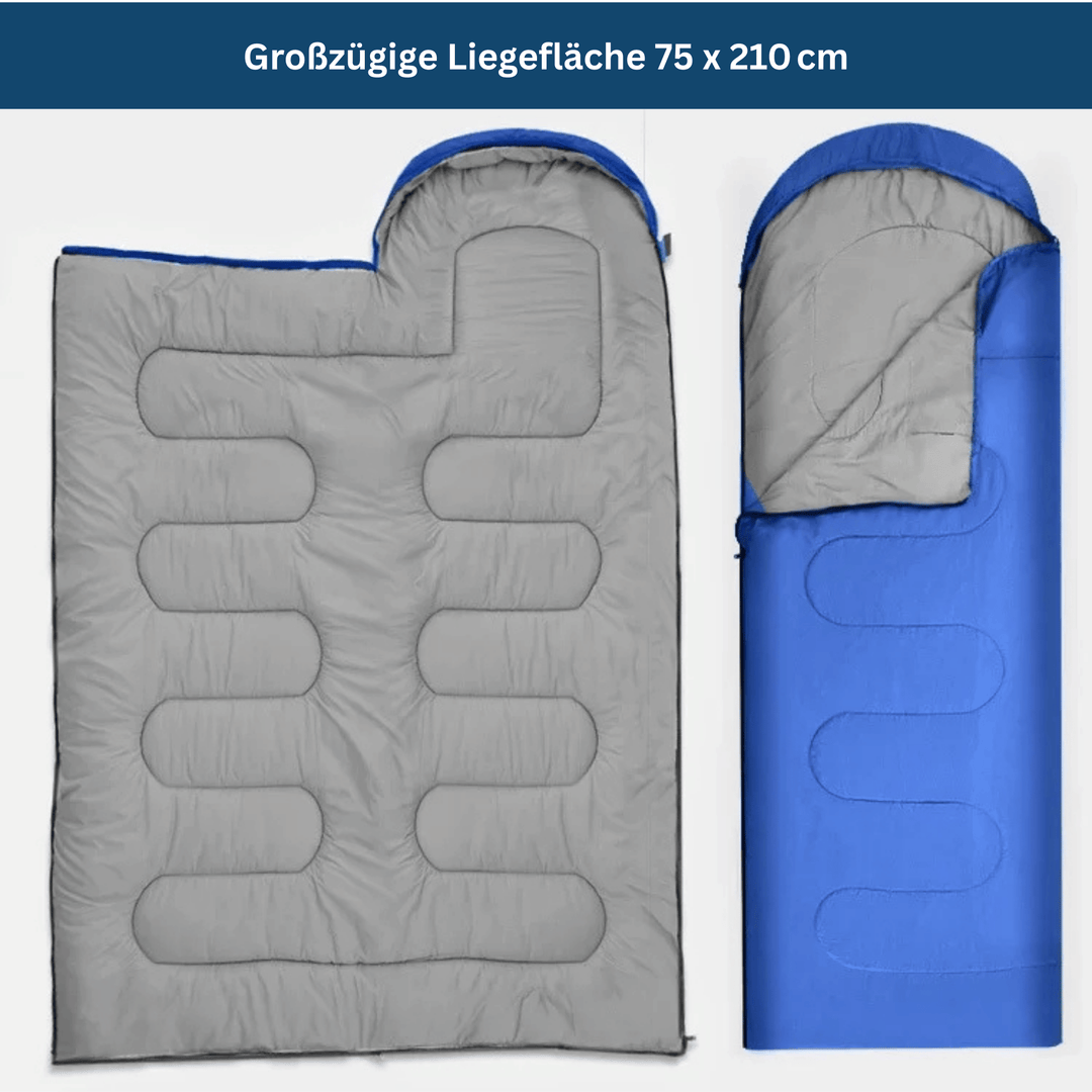 Heavy-duty winter camping sleeping bag, essential outdoor gear for cold climate expeditions.