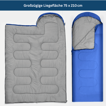 Heavy-duty winter camping sleeping bag, essential outdoor gear for cold climate expeditions.