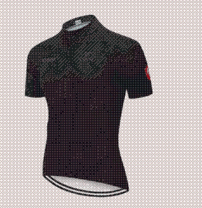 Stylish unisex cycling outfit: long-sleeve jersey and matching shorts, premium athletic wear for dedicated cyclists.