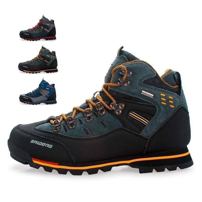 Unisex winter mountain climbing boots, durable traction for icy trekking