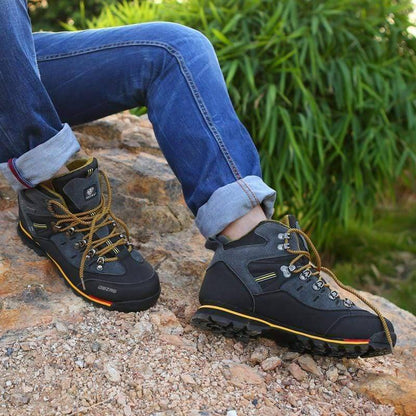Waterproof unisex hiking shoes, ideal for cold weather mountain treks