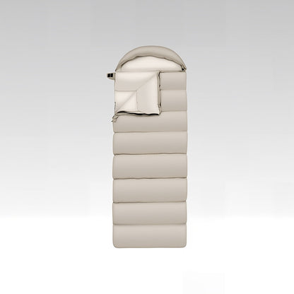 Unisex winter warm sleeping bag for camping, hollow cotton, portable outdoor gear
