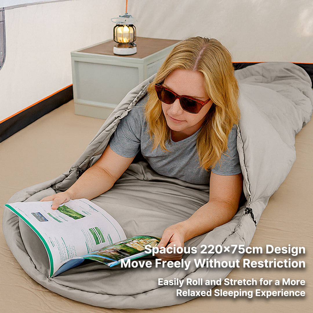 Adventure-ready winter sleeping bag, unisex design, perfect for hunting and travel