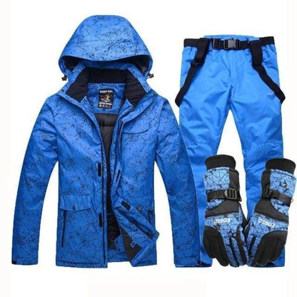 Unisex ski pants detail, waterproof and warm, part of a hooded winter ski suit, snowboard ready