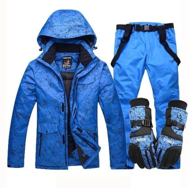 Unisex ski pants detail, waterproof and warm, part of a hooded winter ski suit, snowboard ready