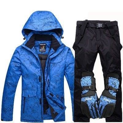 Hood of the unisex ski suit, adjustable and warm, waterproof winter apparel for outdoor gear