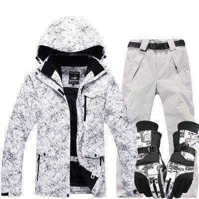Zipper and pocket detail on the unisex waterproof ski jacket, warm for winter, snowboard-ready
