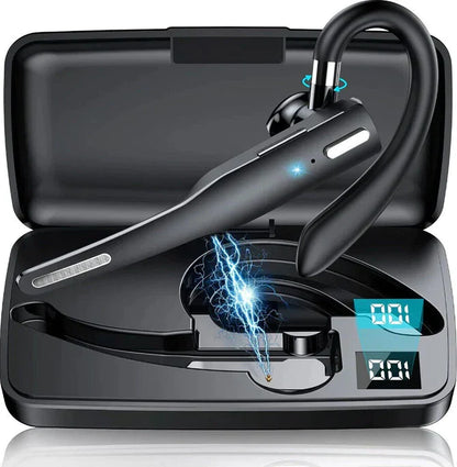 Stay connected with this wireless Bluetooth headset. Dual mic noise cancellation ensures hands-free, clear communication.