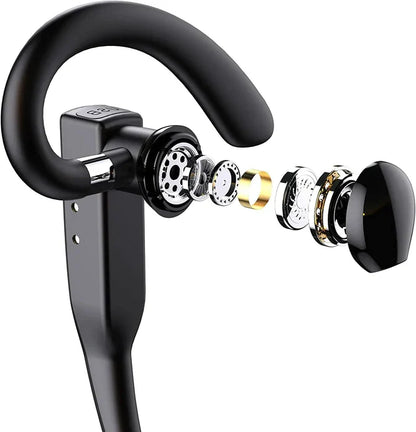 Versatile unisex wireless Bluetooth headset. Dual mic & noise cancellation for hands-free calls, work, and truckers.