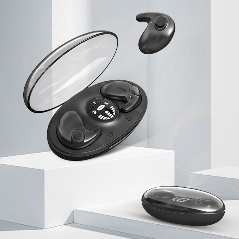Unisex in-ear Bluetooth 5.3 headphones, designed for comfortable fit. IPX5 water-resistant and ideal for everyday audio.