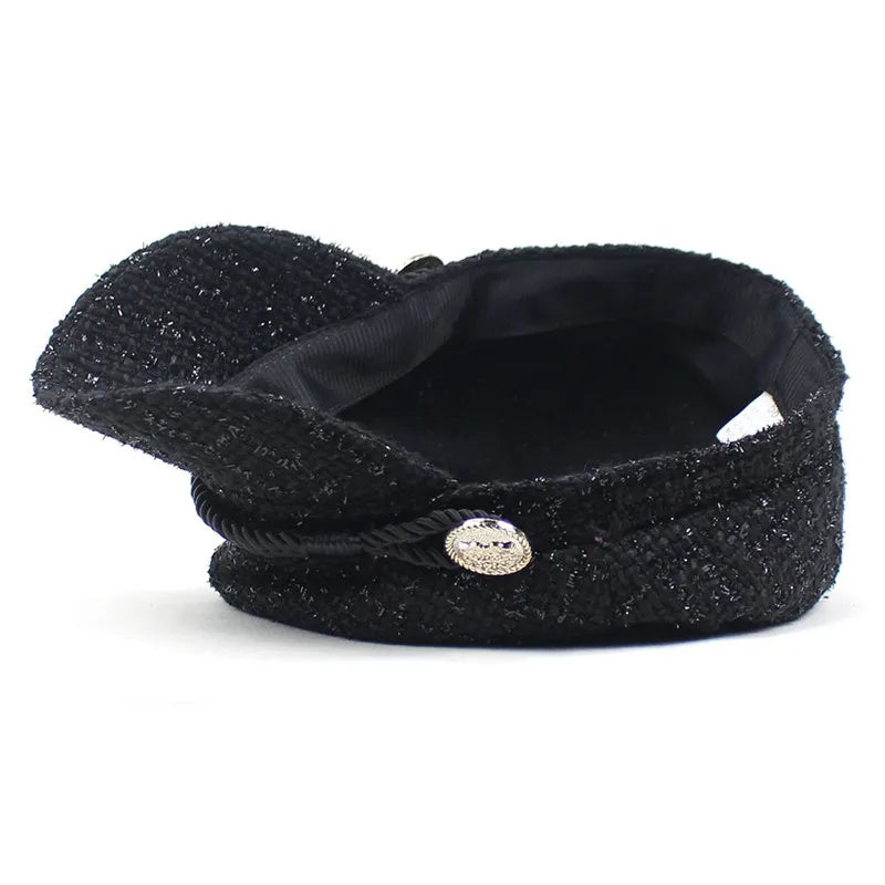 Rustic braided woven cap with textured cotton, ideal unisex casual accessory & sun protection.