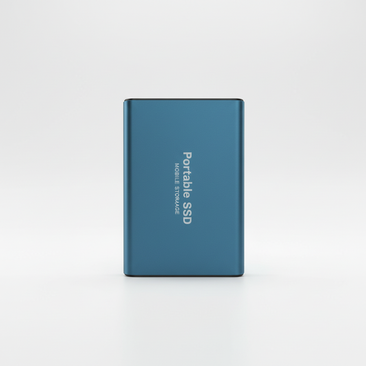 Essential tech accessory: 128TB external SSD for high-speed portable data storage & instant backup.