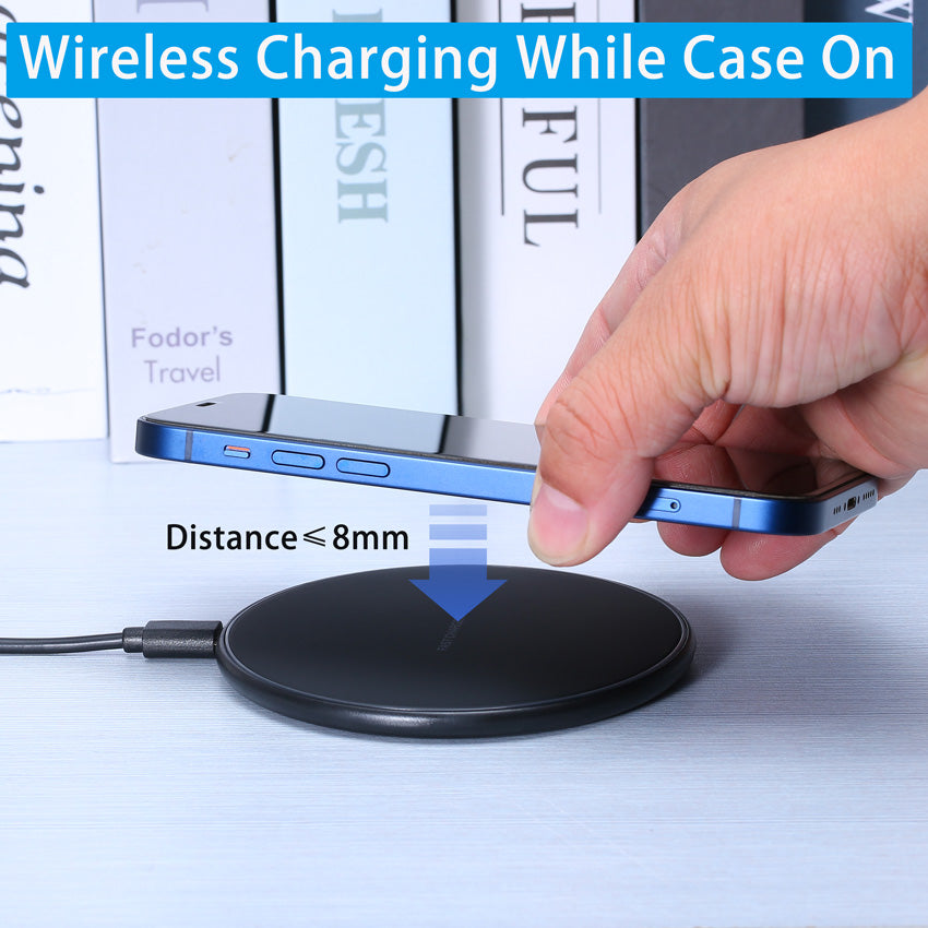 Advanced 30W wireless fast charger tech gadget for quick smartphone power. Universal.