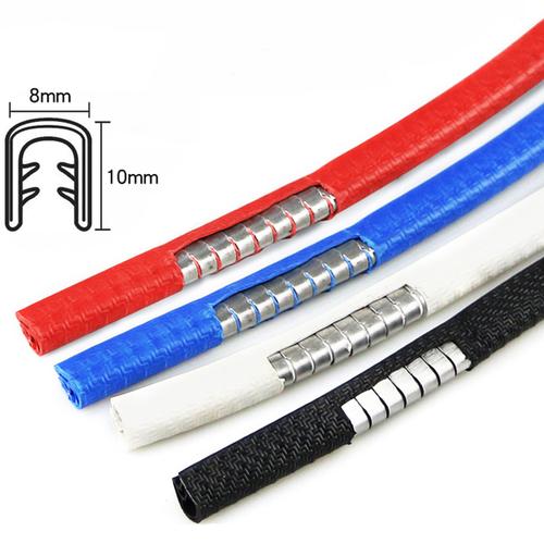 Flexible vehicle door trim edge strip (32.8ft) provides scratch guard & paint protection for car doors. Universal fit.