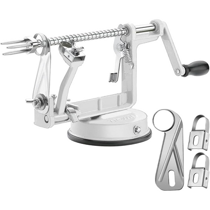 Universal Apple Peeler & Slicer with strong suction base, perfect for quick fruit prep.