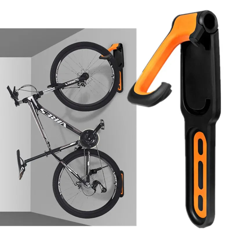 Universal bicycle wall mount for home & garage. Space-saving bike storage rack, perfect for organization.