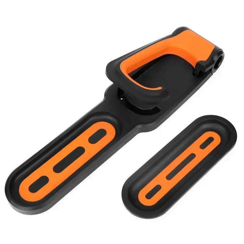 Space-saving bike wall mount. Durable bicycle hanger for compact home & garage storage. Essential cycling accessory.