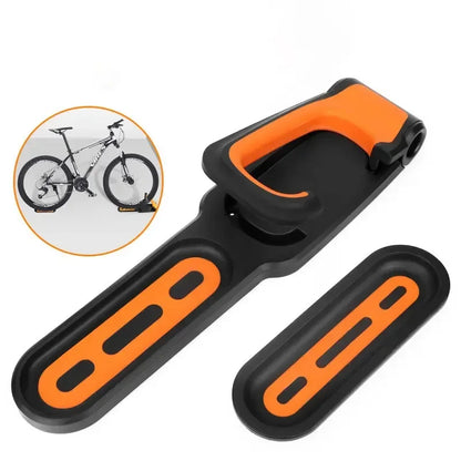 Universal bicycle wall mount. Space-saving bike hanger for garage & home organization. Secure cycling accessory.