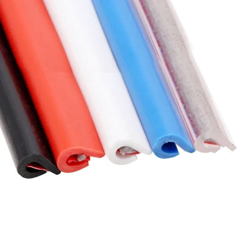 Universal car door edge protector strip for scratch and paint damage prevention, auto care accessory.