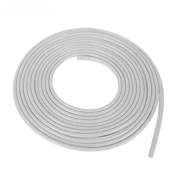 Flexible black rubber car door edge protector strip, universal fit for vehicle paint protection.