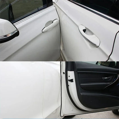 Auto car door trim protector strip, flexible, for edge paint protection, simple DIY install.
