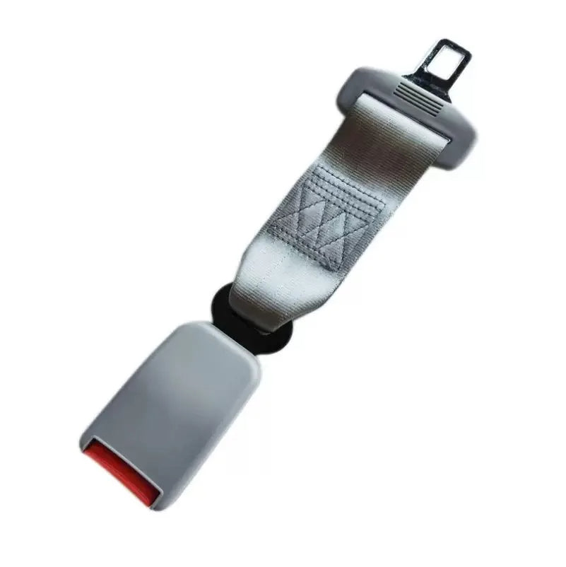 Universal car seat belt extender for improved vehicle safety, comfort, and easy buckle access.