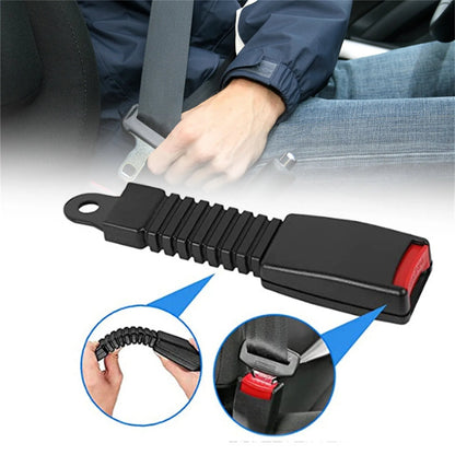 Universal car seat belt extender for enhanced driving comfort, safety, and a perfect fit for all users.
