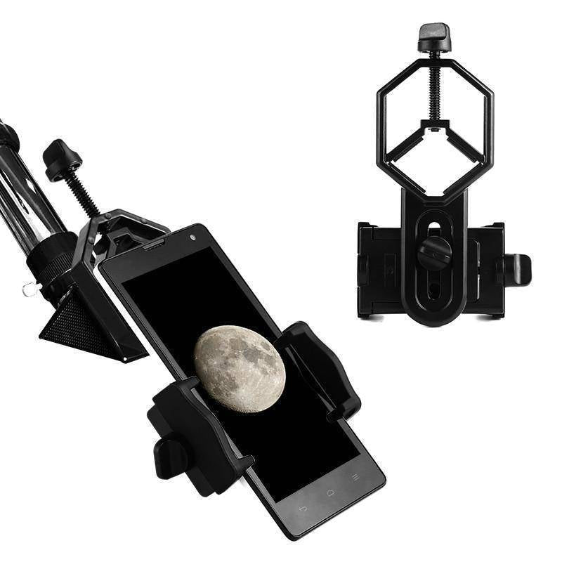 Universal cell phone adapter for binocular, capturing distant views with phone camera