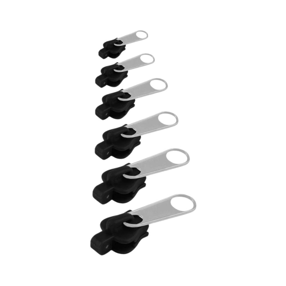 Durable universal zipper repair kit with clip-on slider for quick clothing & travel bag fixes. No sewing needed.