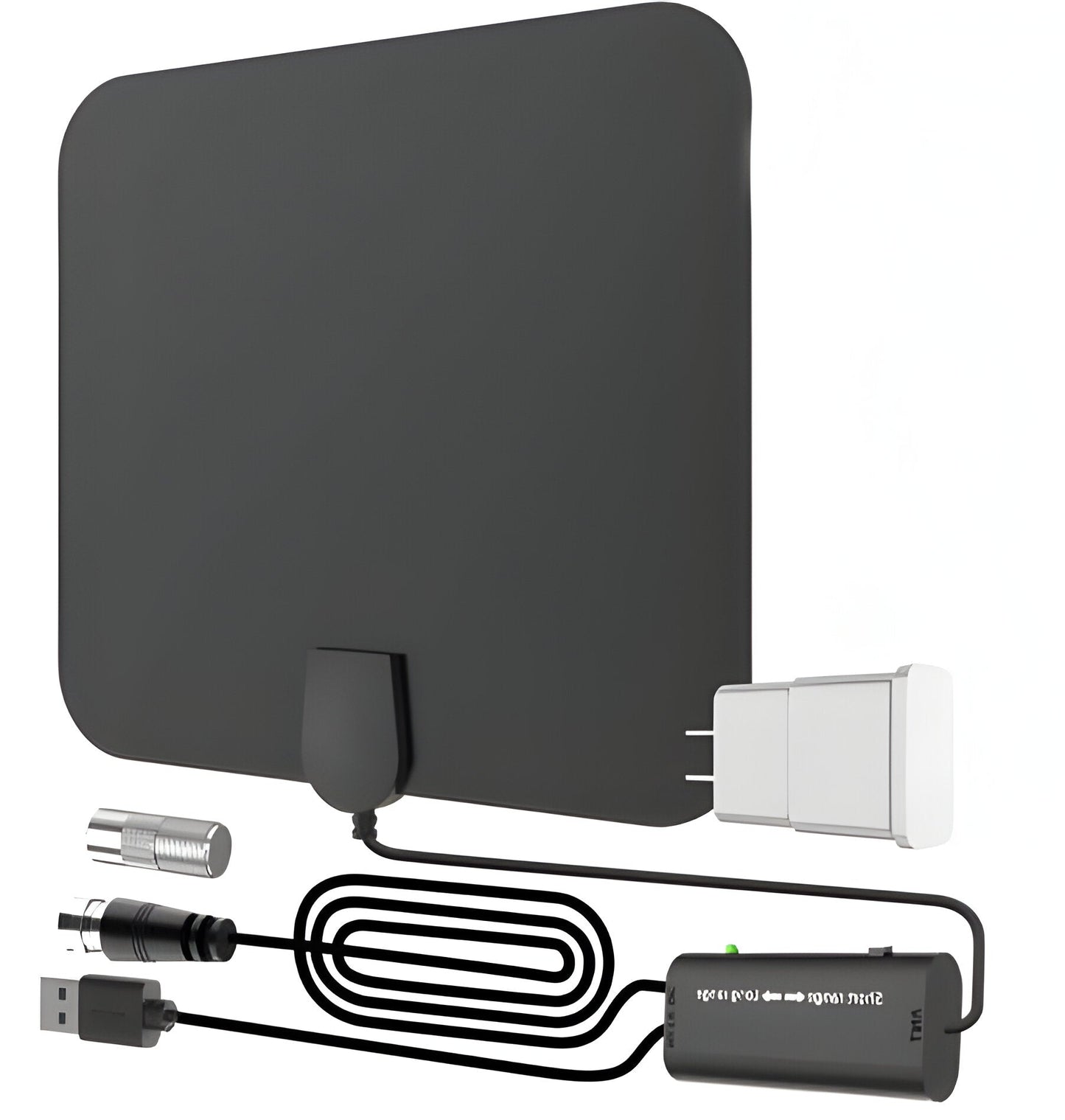 Universal Digital Amplified Indoor HDTV Antenna with Signal Booster for free TV & cord cutting.