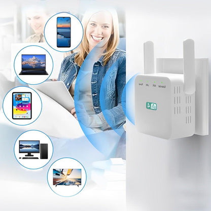 Powerful WiFi Extender & wireless amplifier for long-range, stable internet connection. Easy setup network upgrade.