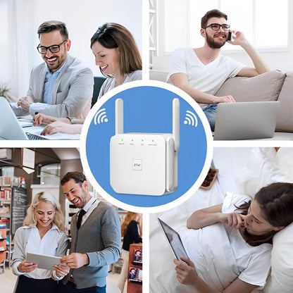 Universal WiFi Extender for seamless connection. Eliminate dead zones, enjoy stable home internet & boost signal.