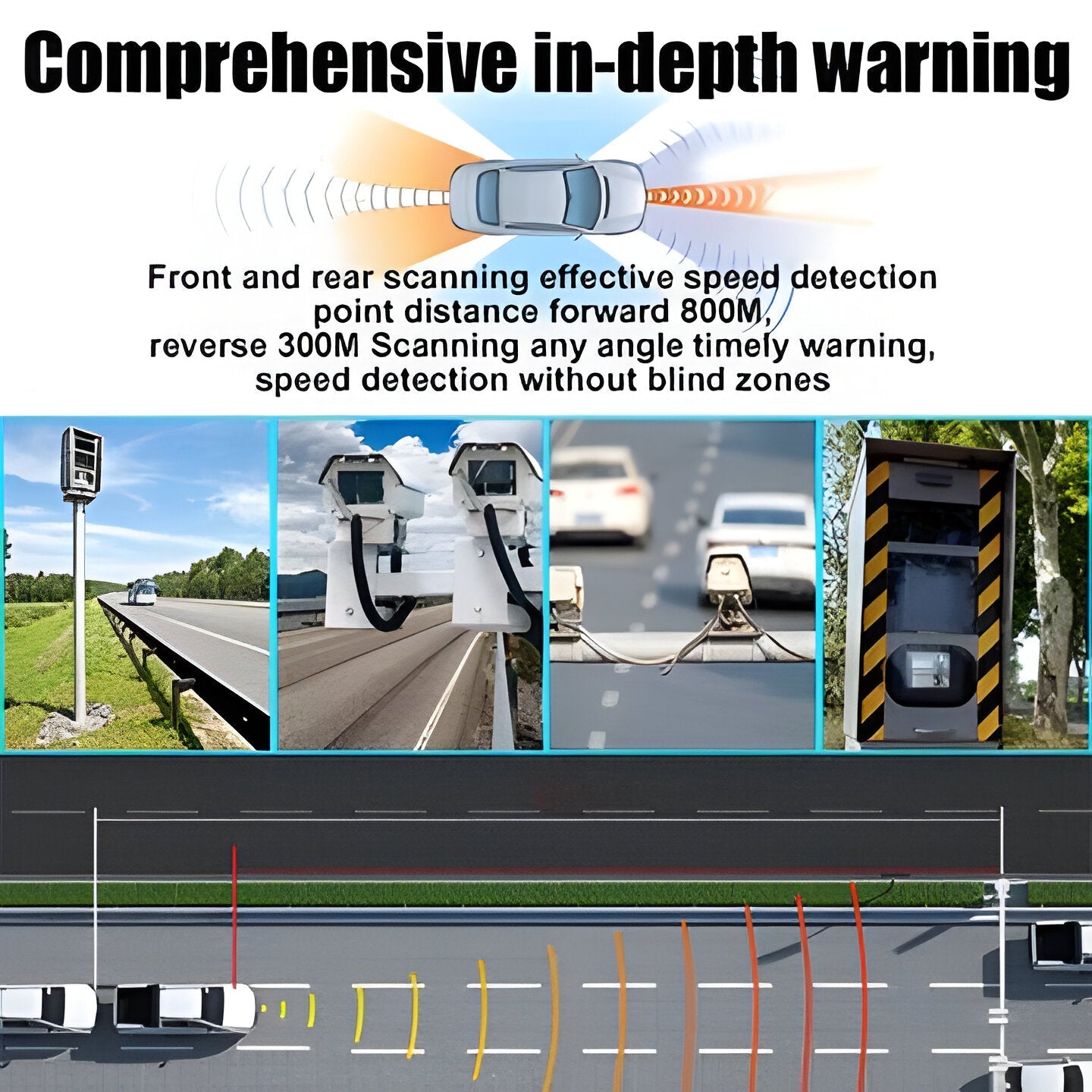 Solar-powered laser radar detector as a bike accessory for motorcycles & cyclists. Ensures road safety & speed trap detection.
