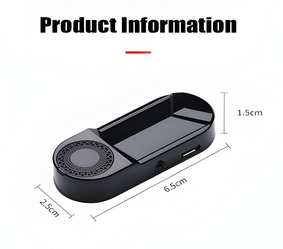 Compact solar-powered radar detector for vehicle & bike. Provides collision warning, laser detection & road safety.