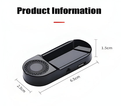 Compact solar-powered radar detector for vehicle & bike. Provides collision warning, laser detection & road safety.