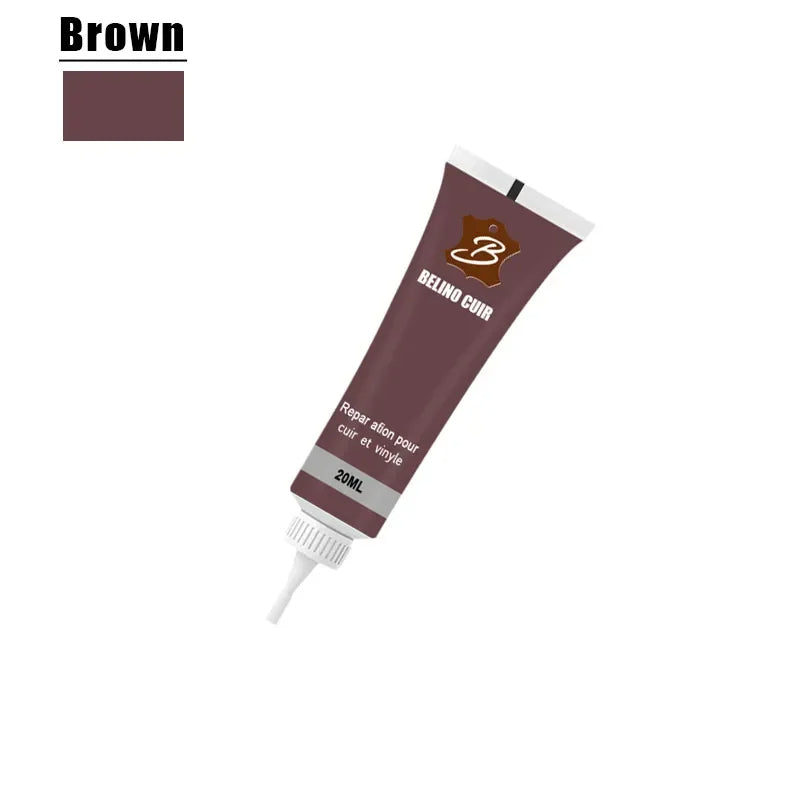 Versatile Universal Leather Repair Gel. Blends to fix various upholstery colors. Ideal for car seats & furniture.