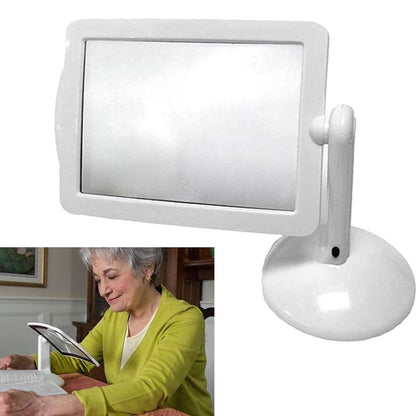 Universal LED screen page magnifier with 3x magnification, adjustable 180° stand for hands-free reading & eye protection.