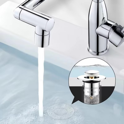 Upgrade your home with a universal pop-up drain stopper, a reliable hair trap and bathroom essential.
